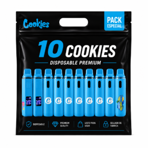 Bag Pack Cookies Blue con Pantalla Original 🇺🇸 + Gummies de regalo