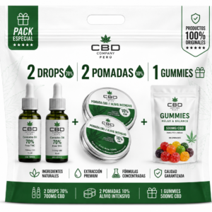 Bag Pack Drops 70% + Pomadas + Gummies
